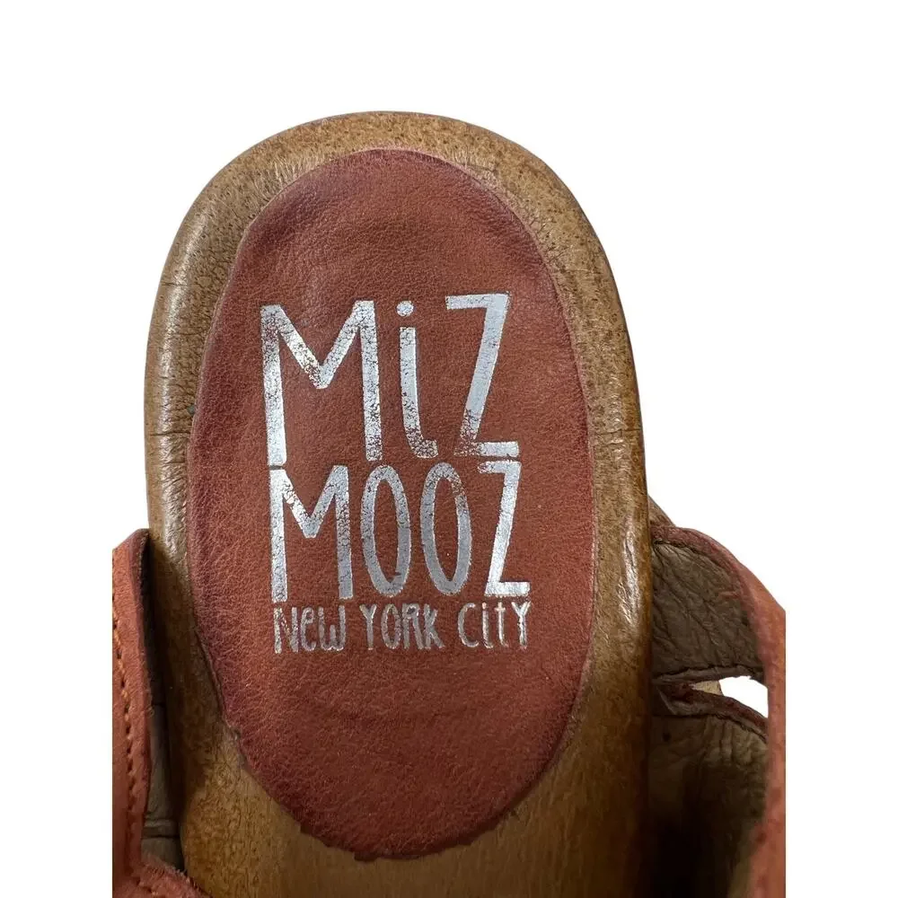 Miz Mooz Farley Genuine Leather Wedge Sandals in Blush EU 40